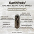 100 EarthPods Organic Fruit Tree & Citrus Fertilizer Spikes Plant Food Capsules - Made in USA