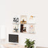 15" Storage,Pack 2 Cq acrylic Clear Floating Bookshelf for Kids Room - Invisible Hanging Wall Mounted U Shaped Shelf