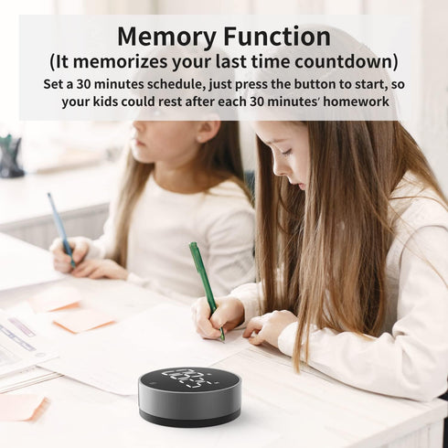 VOCOO Digital Kitchen Timer: Magnetic Countdown Timer with Large LED Display, Easy for Cooking