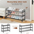 3-Tier Closet, KANAV Expandable Shoe Rack Organizer Shoe Shelf for Entryway & Front Door Space-Saving Shoe Storage