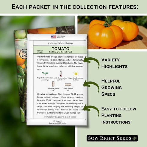 Sow Right Seeds - Rare Exotic Vegetable Seed Collection for Planting - Non-GMO Heirloom Beets, Broccoli, Cucamelon