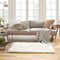 Ashler Faux Fur Rug, Ultra Soft 2.2 x 4 Feet Rectangle, White Fuzzy Shaggy Area Rug for Bedroom, Kids Room, Living Room