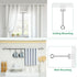 10 Inch Ceiling Curtain Rod Brackets - Heavy Duty Holder for 1 Inch Drape Poles, 2 Pack, Silver.