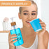 1 Set 17 Oz Mouthwash Dispenser for Bathroom Refillable Mouth Wash Pump Bottle Paper Cup Holder with Bamboo Lid