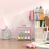 3-Tier Closet, 5-7 HITHIM Pink Shoe Racks for Women/Girls/Kids' Small Shoe Storage for Pairs, Lightweight Stackable