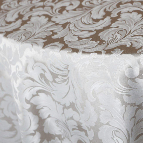 Tektrum Heavy Duty 70 Inch Round Tablecloth - Damask Jacquard Table Cover, Waterproof/Stain Resistant/Wrinkle Free