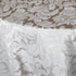 Tektrum Heavy Duty 70 Inch Round Tablecloth - Damask Jacquard Table Cover, Waterproof/Stain Resistant/Wrinkle Free