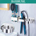 Wall Mounted Hair Dryer Holder, Hair Tool Organizer for Bathroom, Adhesive Stainless Steel Hair Dryer Hanger