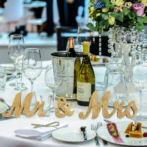 Mrs & Mr Letters Decorative Signs, Sweetheart Table Wedding Decoration