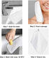 PHOGARY 6"x8" 6 Pack, Microfiber Face Cloths, Fast Drying Bath Mitts Washcloth, Super Absorbent Soft Lightweight Towel