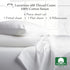 California Design Den Queen Size Bed Set, 400 Thread Count 100% Cotton Cooling Sheets, Deep Pocket, White
