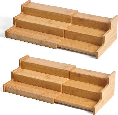 JinDoWin Spice Rack Organizer For Cabinet, Spice Organization For Cabinet, Spice Rack For