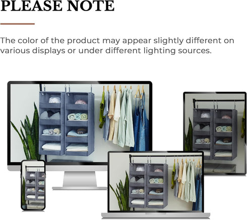 4-Shelf Closet Closet 2-Pack GRANNY SAYS Hanging Organizer, Hanging Shelves, Hanging Storage Organizers, Organization
