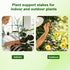 PERSZEN 15 Pack Stackable Plant Support Stakes, Garden Trellis for Climbing Plants Indoor and Outdoor Use, Plant