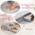 2-in-1 Cozy MOMCAYWEX Kids Sofa, Flip-Out Foam Couch with Soft Sherpa Cover, Play Lounge Chair, Grey