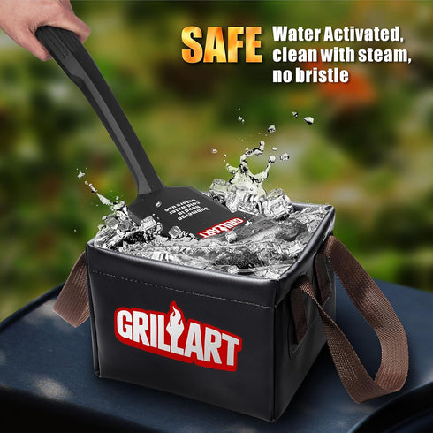 2 GRILLART SteamWizards Grill Brush Replacement Pad, PCS, Bristle Free