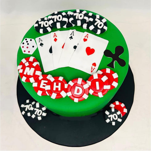 3D Casino Themed Poker Silicone Molds, Mini Heart Molds for Cake Decorating, Cupcake Topper, Candy Set of 1