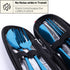 Travel Utensils with Case, Quatish Portable Silverware Set, 304 Stainless Steel Fork and Spoon Set for Camping and Lunch