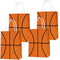 16 PCS Basketball Party Gift Bags, Birthday Decor, Party Favor Goody Treat Candy Bag, Basketball Pattern