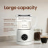 4-in-1 13.52oz Casimhu Milk Frother, Electric Milk Frother and Steamer with LED Touch Screen, Ceramic Lining Bottom