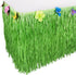 Luau Grass Table Skirt, Natural Hawaiian Table Skirt, Tropical Party Decorations, 9 Feet x 29.5 Inch (Green)