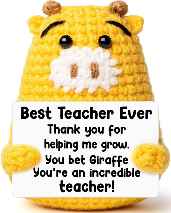 Teacher Appreciate Gifts Positive Giraffe - Thank you for Helping Me Grow,