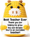 Teacher Appreciate Gifts Positive Giraffe - Thank you for Helping Me Grow,