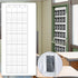 24 Pockets Hanging Shoe Organizer, Large Clear Pockets Over the Door Pantry Organizer for Closet