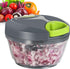 Ourokhome Portable Manual Food Processor Vegetable Chopper, Hand Pull String Garlic Mincer Onion Cutter for Veggies,