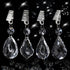 16 Pack AVLA Tablecloth Weights Kit, Crystal Table Cover Pendants with Metal Clip Clamps, Glass Heavy Teardrop Prisms