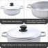 IMUSA 2.6 Quart Traditional Caldero with Lid, Silver, Made in Colombia