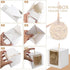 40 Pack 4" 4" 4" Packaging BadenBach Candy Apple Boxes with Hole and Sticks, x x Kraft Caramel Apple Box with Clear