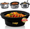 Slow Cooker Liners for 7-8 QT, Maywe Tanso Reusable & Leakproof Silicone Liner for Crock Pot, Dishwasher Safe