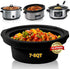 Slow Cooker Liners for 7-8 QT, Maywe Tanso Reusable & Leakproof Silicone Liner for Crock Pot, Dishwasher Safe