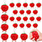 24 Pcs Cute Strawberry Fruit Keychains - Plush Pendant Kawaii Charm for Party Favors