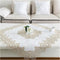 Rectangle Tablecloth Beige Lace 33 x 33 Inches for Dining Tables End