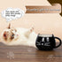 Koolkatkoo Cat Coffee Mugs for Cat Lovers, Ceramic Kitty Tea Mug Gifts for Women, 12 oz, Black
