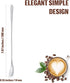 Patelai 8 Pieces Stainless Steel Coffee Stirrers Mixing Spoon Drink Cocktail Stir Sticks Stirring Tea Spoon Long Handle Bar Spoon, 7.87 Inch