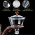 GPSRSAI Set 6 6 Set) Magnetic TeaPot Semi-Automatic Drip Glass Teapots Lazy Kungfu Tea Infuser Heat-Resistant Tea Maker