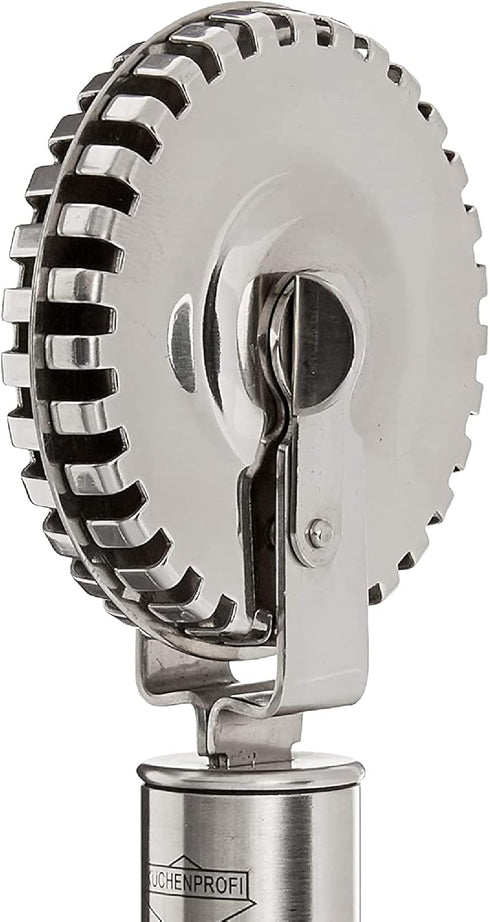 18/10 Kuechenprofi Ravioli Cutter, Stainless Steel Pastry and Pasta Cutting Wheel, Perfect for Cutting, Sealing