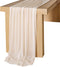 Lookein 10 Feet Champagne Chiffon Table Runner, 29x120 Inches Rustic Wedding Decorations
