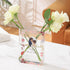 Acrylic Book Shaped Vase, Clear Book Flower Vase, Modern Decorative Vases for