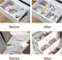 Adjustable Drawer Divider DIY Storage Organizer for Tidying Clutter in Kitchen, Bathroom, Bedroom, and Office
