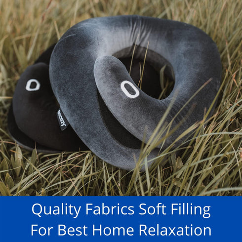 BCOZZY Neck Brace Pillow, Patented Relief for Neck Pain, Soft Washable Adjustable Support, Black
