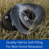BCOZZY Neck Brace Pillow, Patented Relief for Neck Pain, Soft Washable Adjustable Support, Black