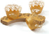 KPOSIYA Cupcake Wrappers, 100 Pack Filigree Artistic Bake Cake Paper Cup, Gold Laser Cut Liner for Wedding Party