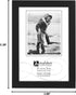 Malden International Designs Black Picture Frame, 3.5x5, Wood, Black Concept