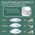 QUTOOL Small Travel Pillows for Sleeping, Cooling Memory Foam Camping Pillow, Portable with Travel Storage Bag
