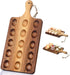 Gerrii Reversible Wooden Deviled Egg Platter Deviled Egg Tray Charcuterie Board Cutting