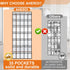 Aheroi 2 Pack 35 40 lbs, Pockets Over Door Shoe Organizer, White, Holds Up to Mesh Pockets, Foldable, Hanging Shoe Rack